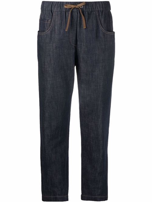 Man denim blue cotton Brunello Cucinelli | M0F28P5714C900